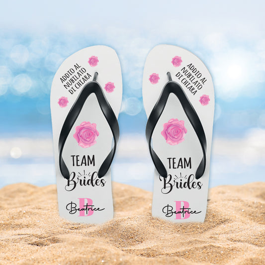 Team brides - Infradito - personalizzati con nome