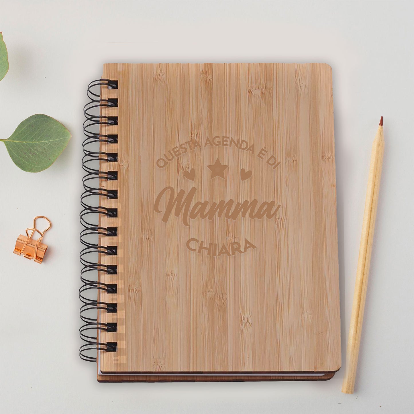 Questa agenda è di mamma - Ricettario Personalizzato con nome