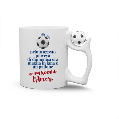 Nasceva l'amor - Tazza mug con manico pallone