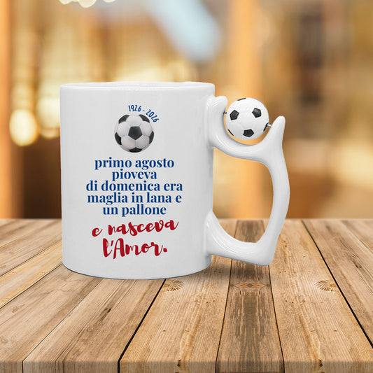 Nasceva l'amor - Tazza mug con manico pallone