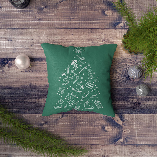 Christmas Green - Cuscino Personalizzato - idea regalo Natale