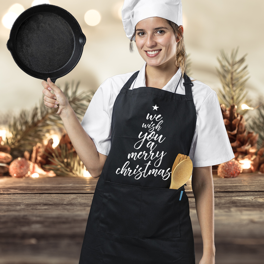 We wish you a Merry Christmas - Grembiule da Cucina Natalizio