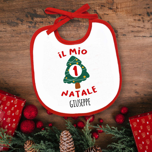 Il mio primo Natale - Bavetto - Personalizzato con nome