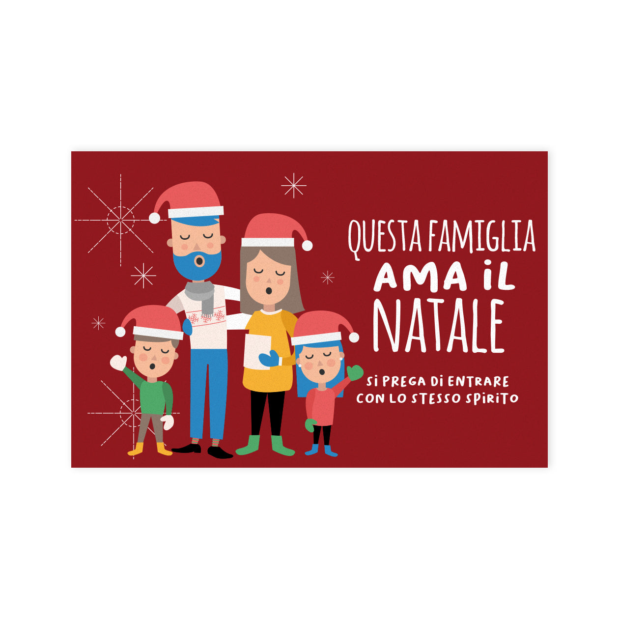 Questa famiglia ama il Natale - Tappeto