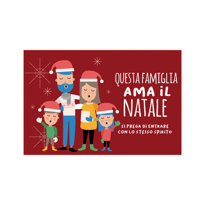 Questa famiglia ama il Natale - Tappeto