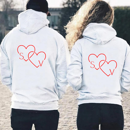 2 Hearts - Coppia Felpe - personalizzata con iniziali