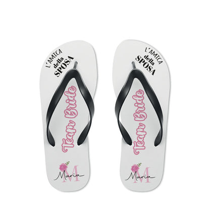 L'amica della sposa - Infradito - personalizzati con nome