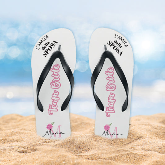 L'amica della sposa - Infradito - personalizzati con nome