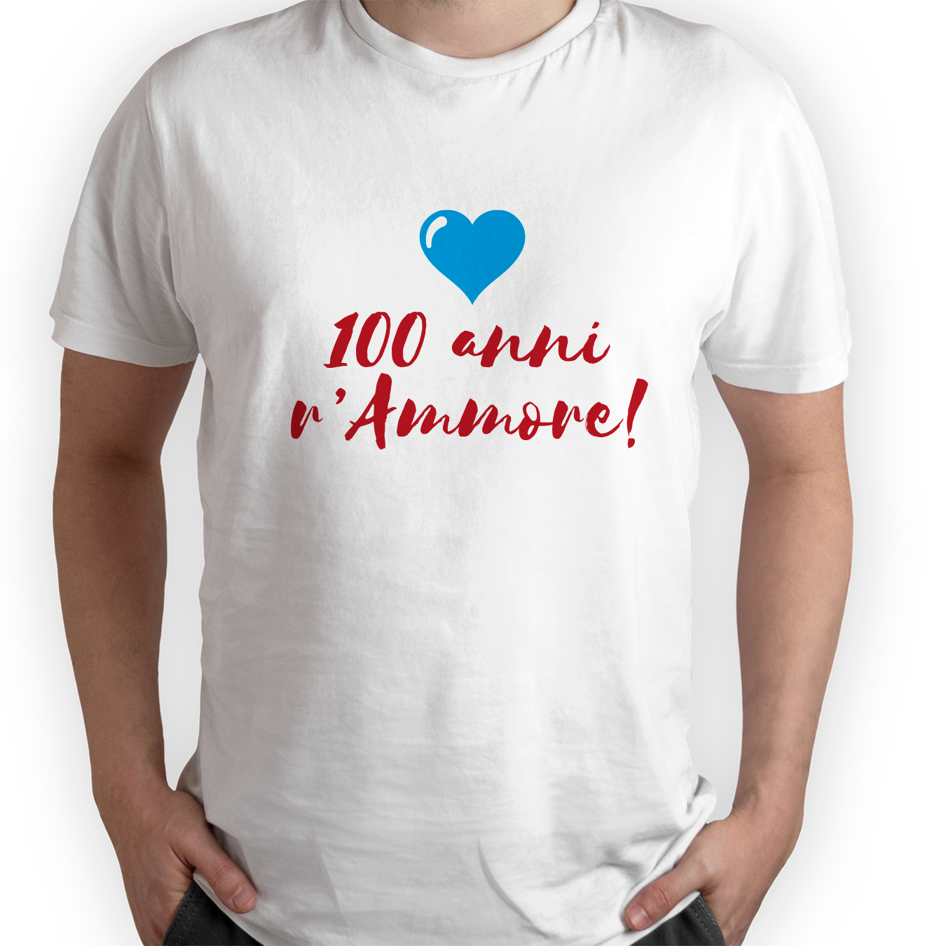100 anni r'ammore - T-shirt Bianca