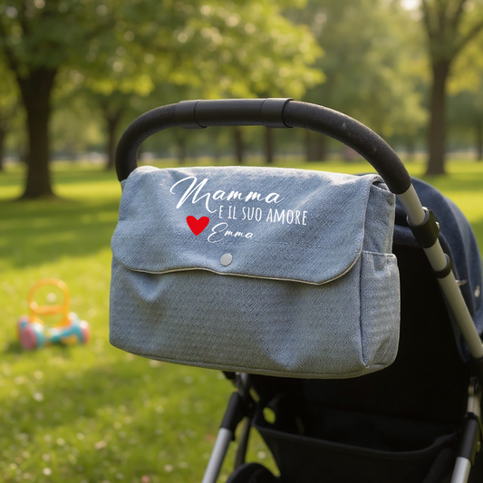 Mamma e il suo amore - Borsa Fasciatoio per Neonato personalizzata con nome