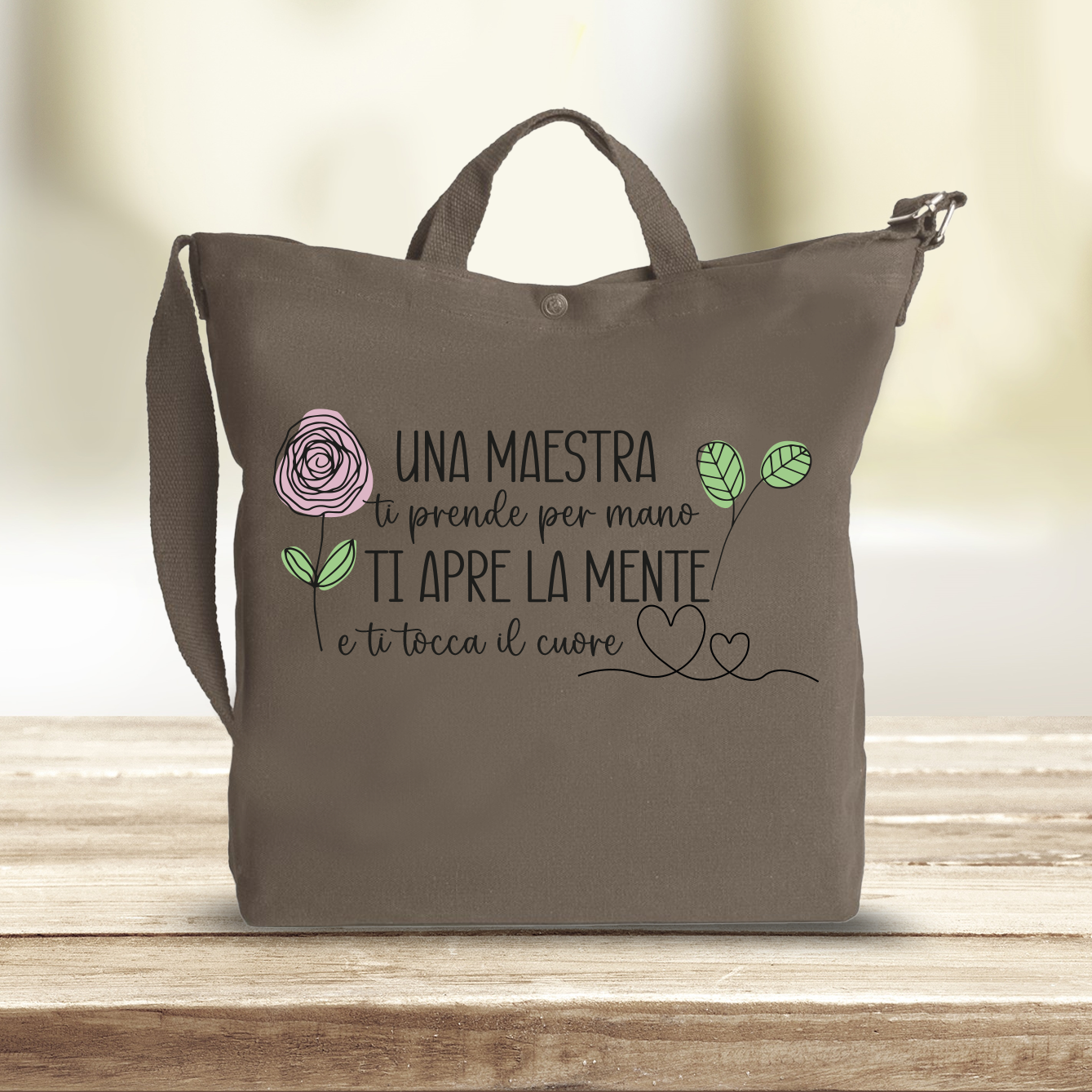 Grazie Maestra - Borsa da Donna in Tela