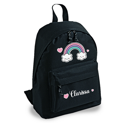 Rainbow Heart - zaino scuola - personalizzato con nome