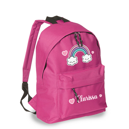 Rainbow Heart - zaino scuola - personalizzato con nome