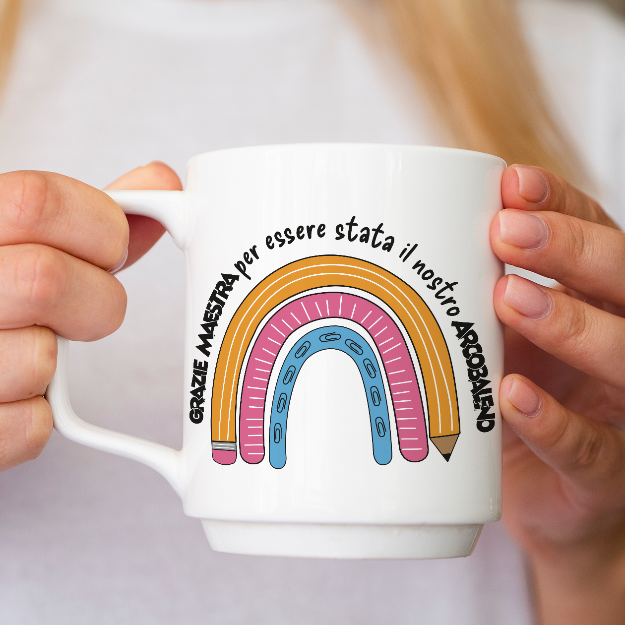 Maestra arcobaleno - Tazza Mug - personalizzata