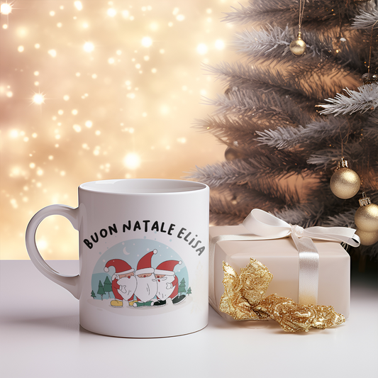 Mini Babbo Natale - Tazza mug - idea regalo Natale