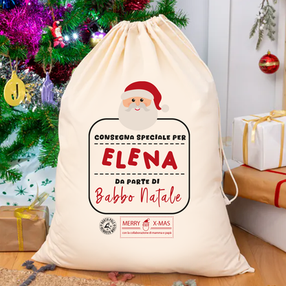 Consegna speciale - Sacchetto - personalizzato con nome