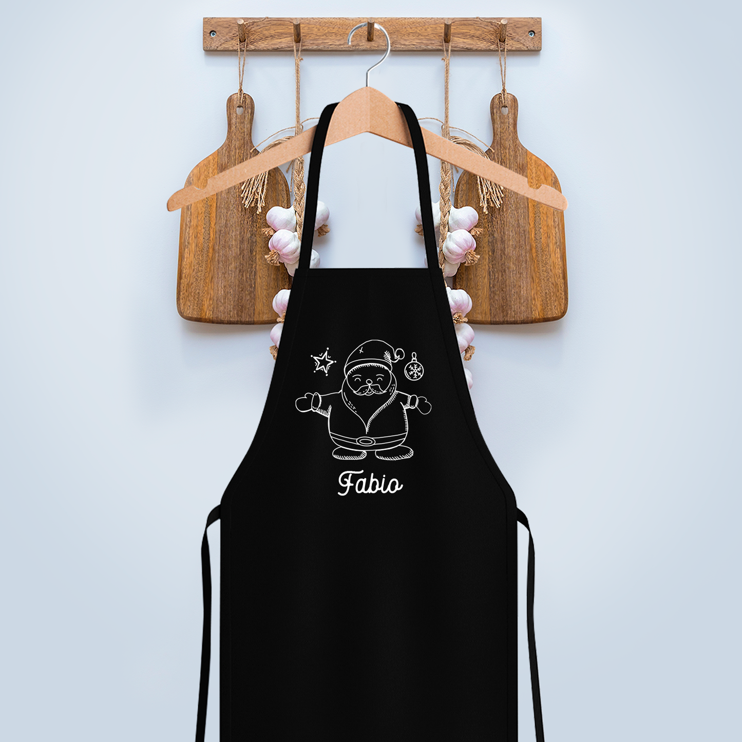 Babbo Natale - Grembiule da Cucina Natalizio - personalizzato con nome