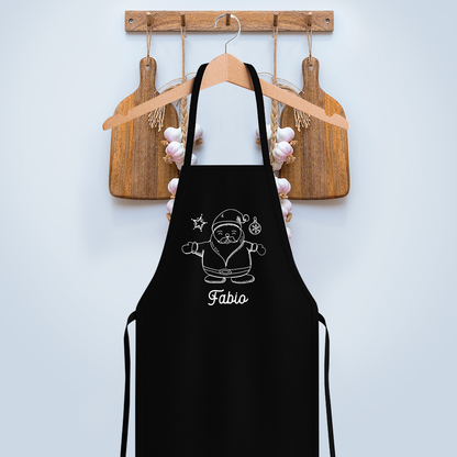 Babbo Natale - Grembiule da Cucina Natalizio - personalizzato con nome