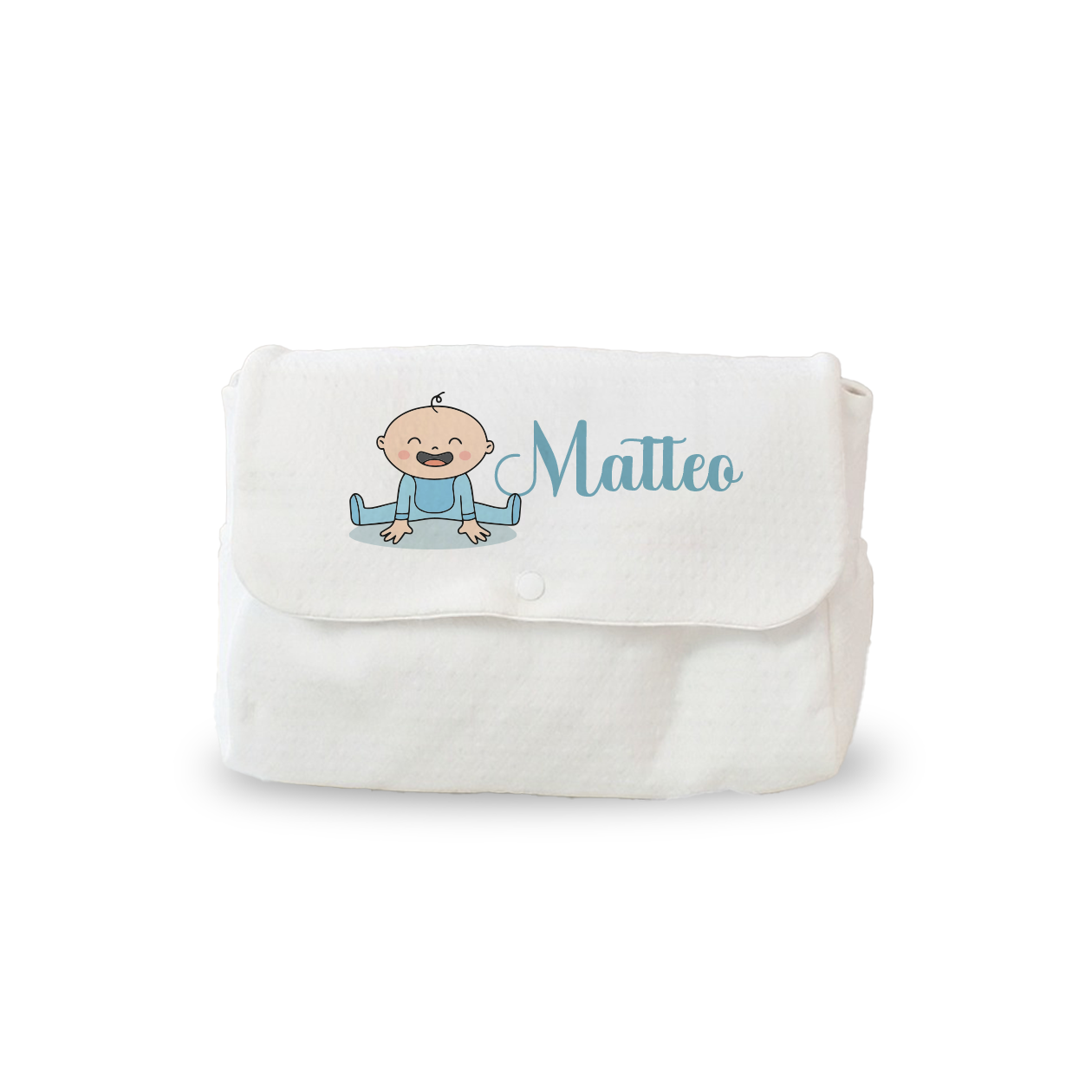 Baby Boy Name - Borsa Fasciatoio per Neonato personalizzata con nome