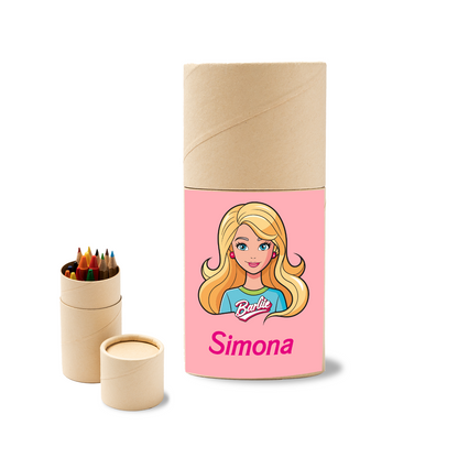 Baby - Set 6 pezzi Da Disegno In Legno personalizzati con nomi