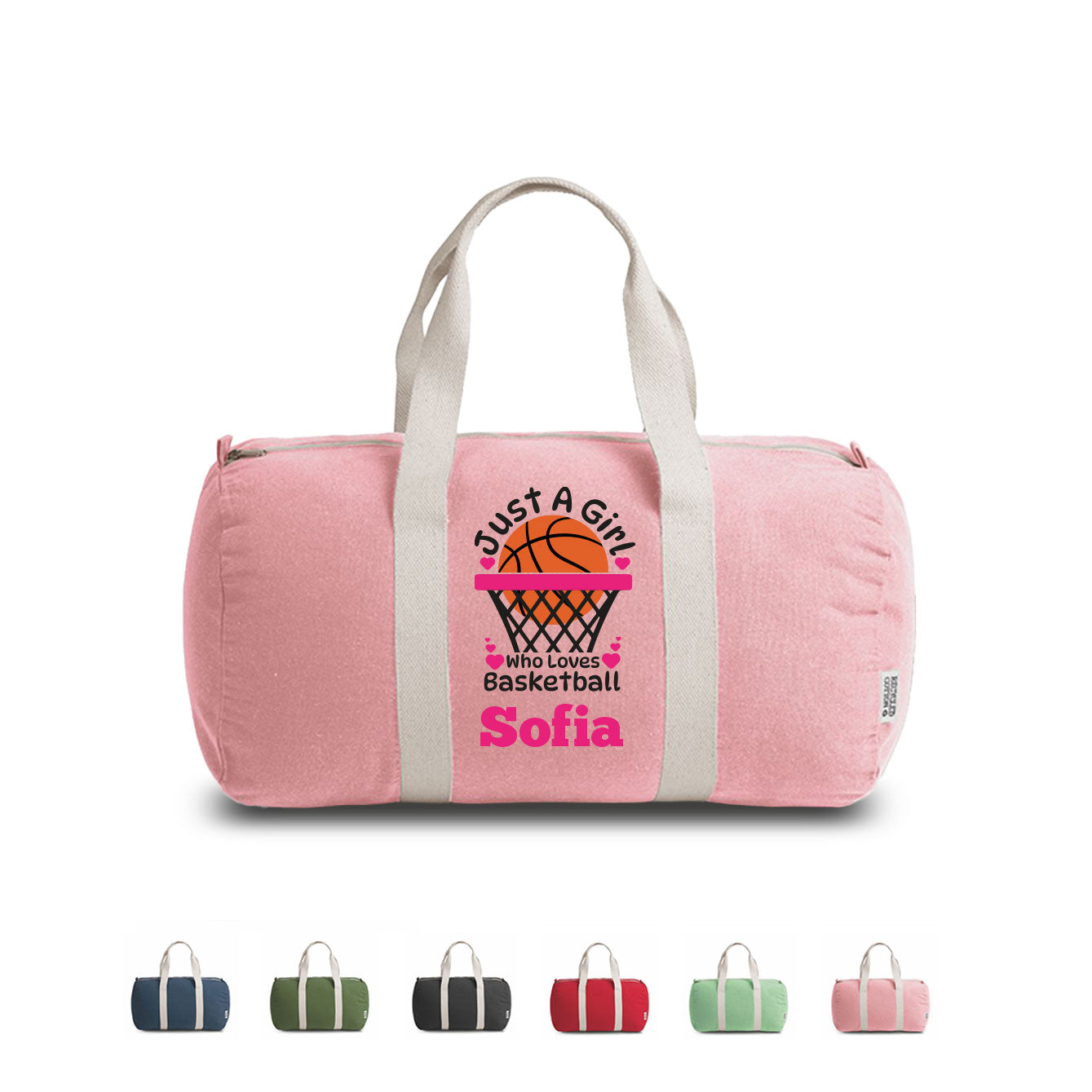 Just a girl - Borsa da palestra - personalizzata con nome