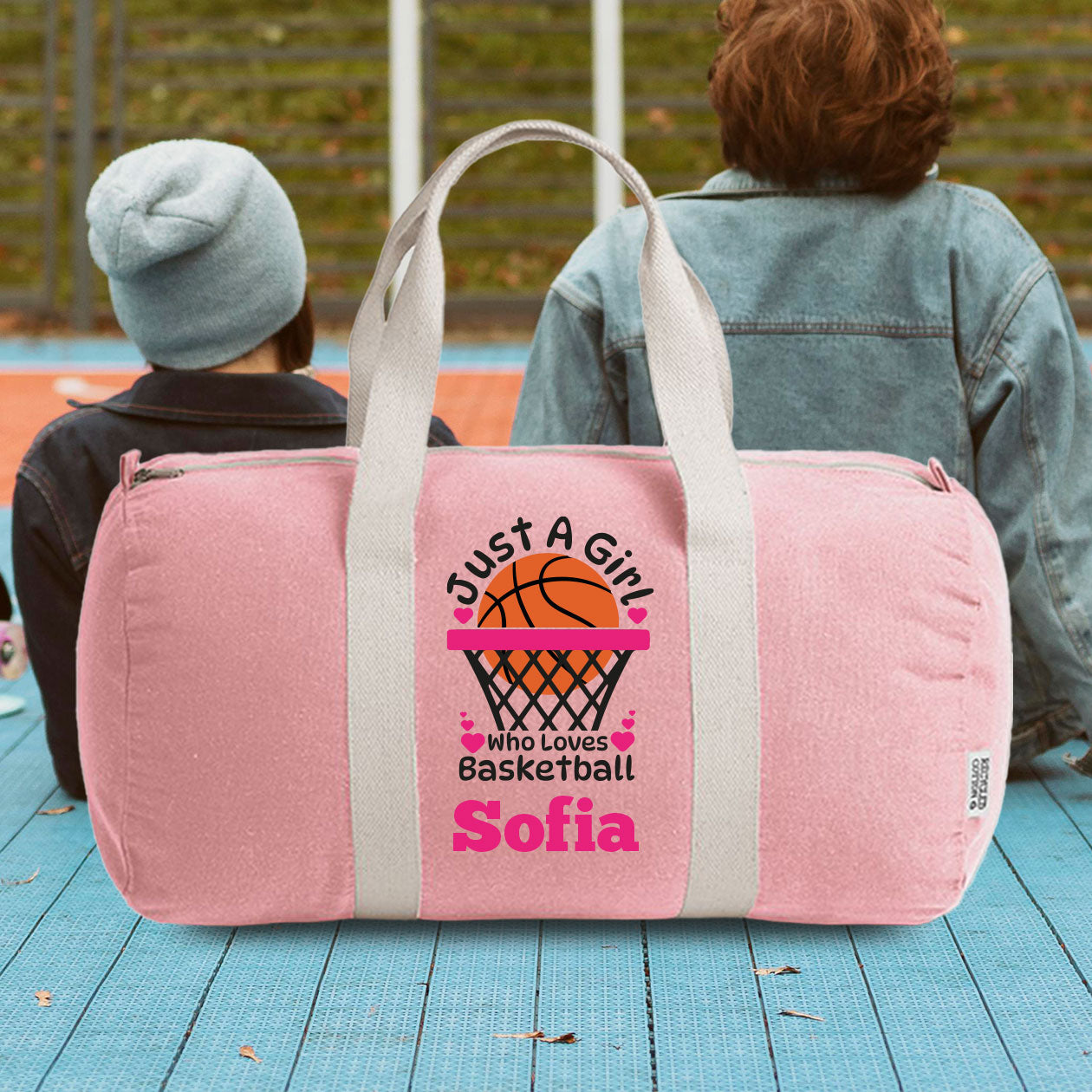 Just a girl - Borsa da palestra - personalizzata con nome