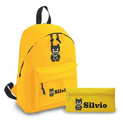 Bat - Zaino + Portapenne - personalizzati con nome
