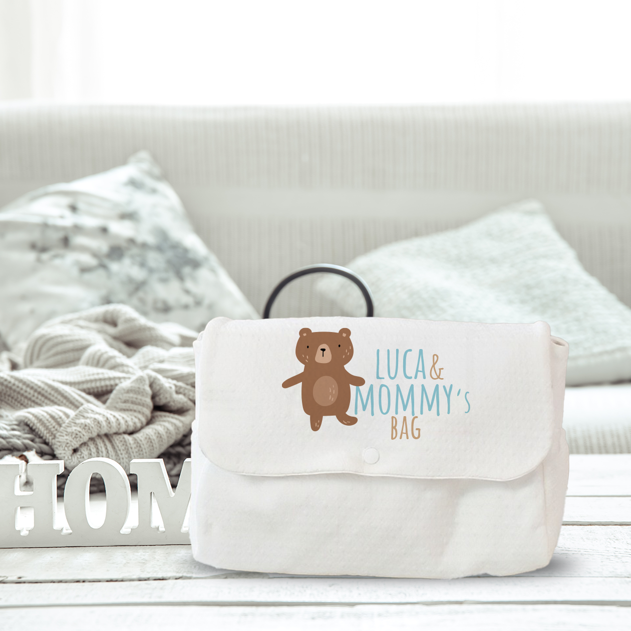 Mommy's Bag - Borsa Fasciatoio per Neonato personalizzata con nome