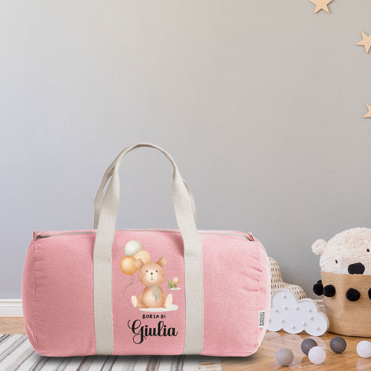 Bear girl - Borsa - personalizzata con nome