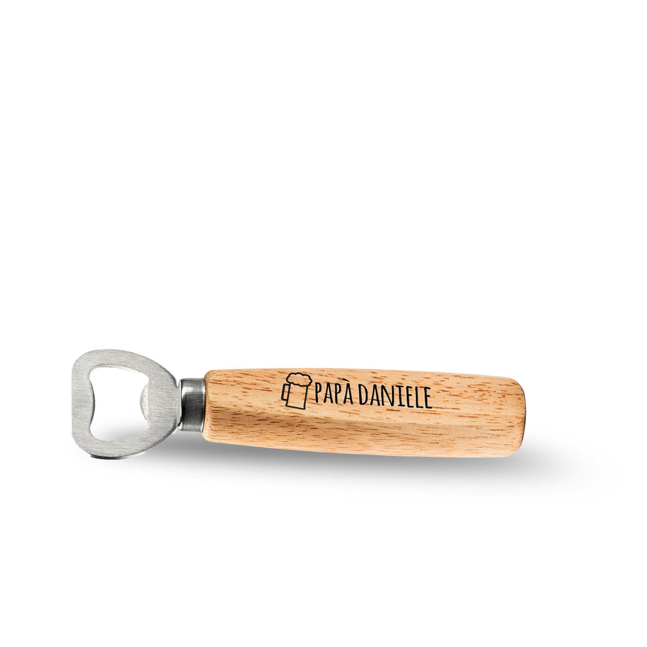 Papà - Apribottiglie in legno - personalizzato con nome