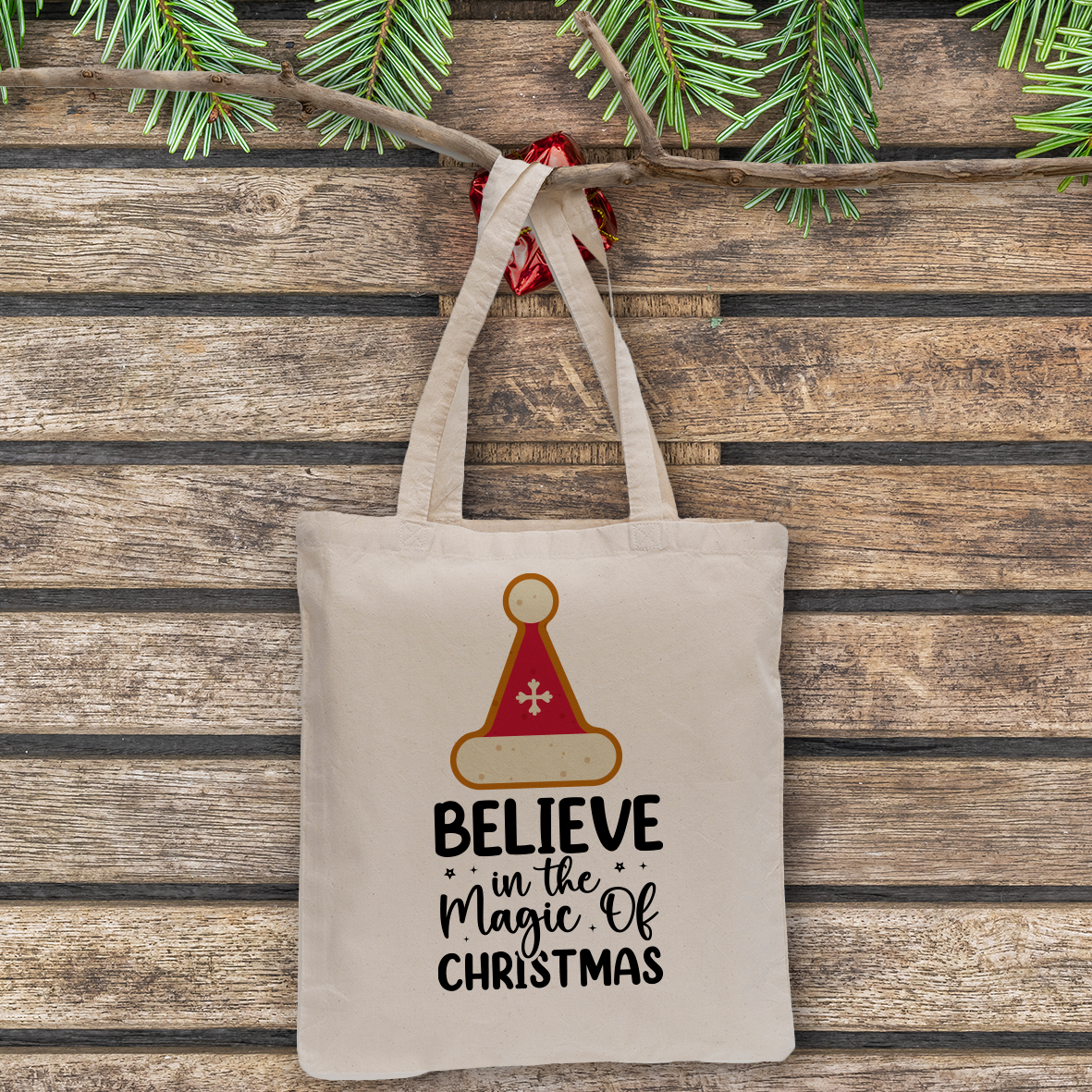 Belive in the magic of Christmas - Shopper In Cotone