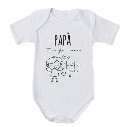 Papà ti voglio bene - Tutina neonato - body
