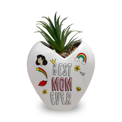 Best mom ever - Piantina con vaso