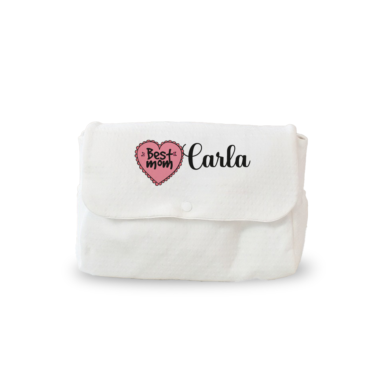 Best mom - Borsa Fasciatoio per Neonato personalizzata con nome