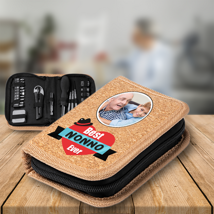 Best nonno ever - Set di attrezzi - personalizzato con foto