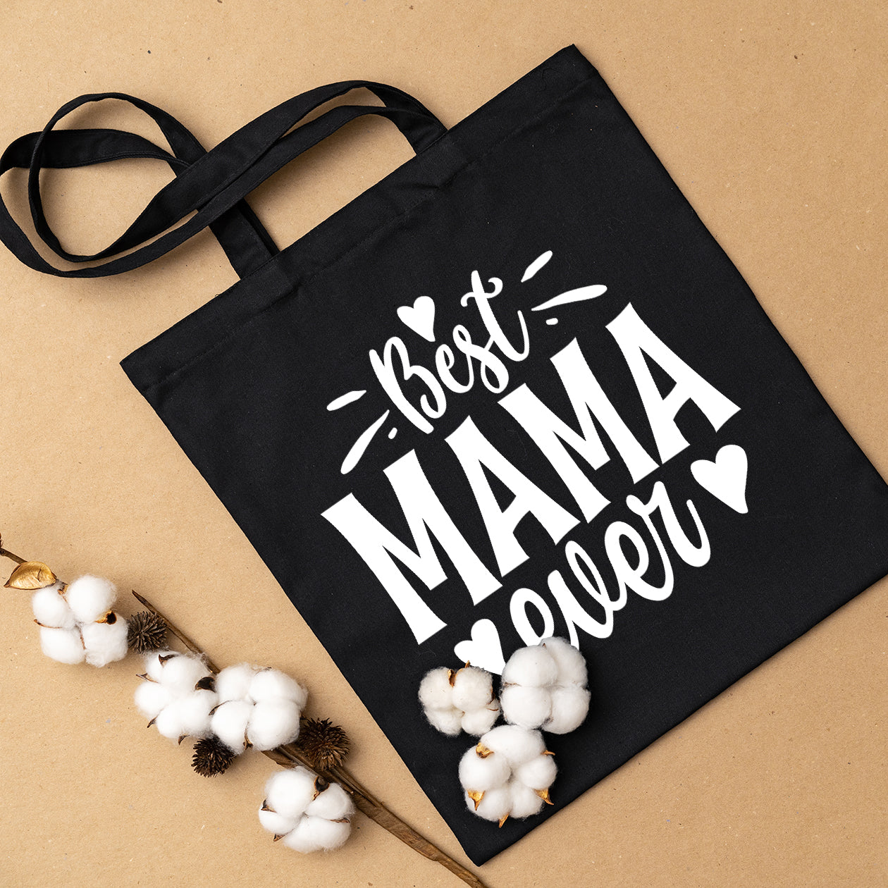 Best mama ever - Shopper In Cotone con chiusura zip