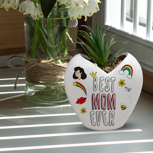 Best mom ever - Piantina con vaso