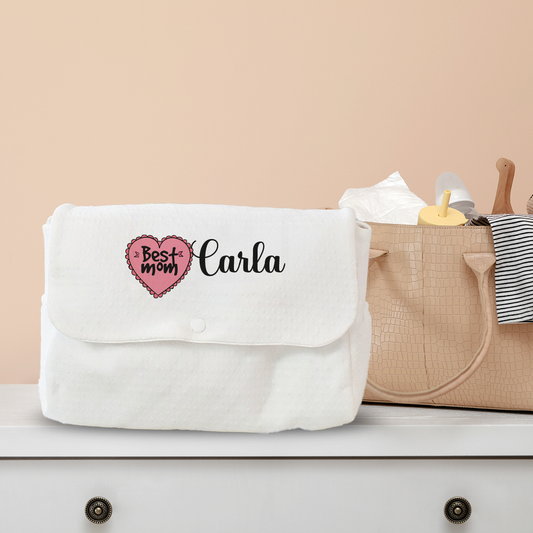 Best mom - Borsa Fasciatoio per Neonato personalizzata con nome