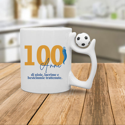 100 anni di gioie - Tazza mug con manico pallone
