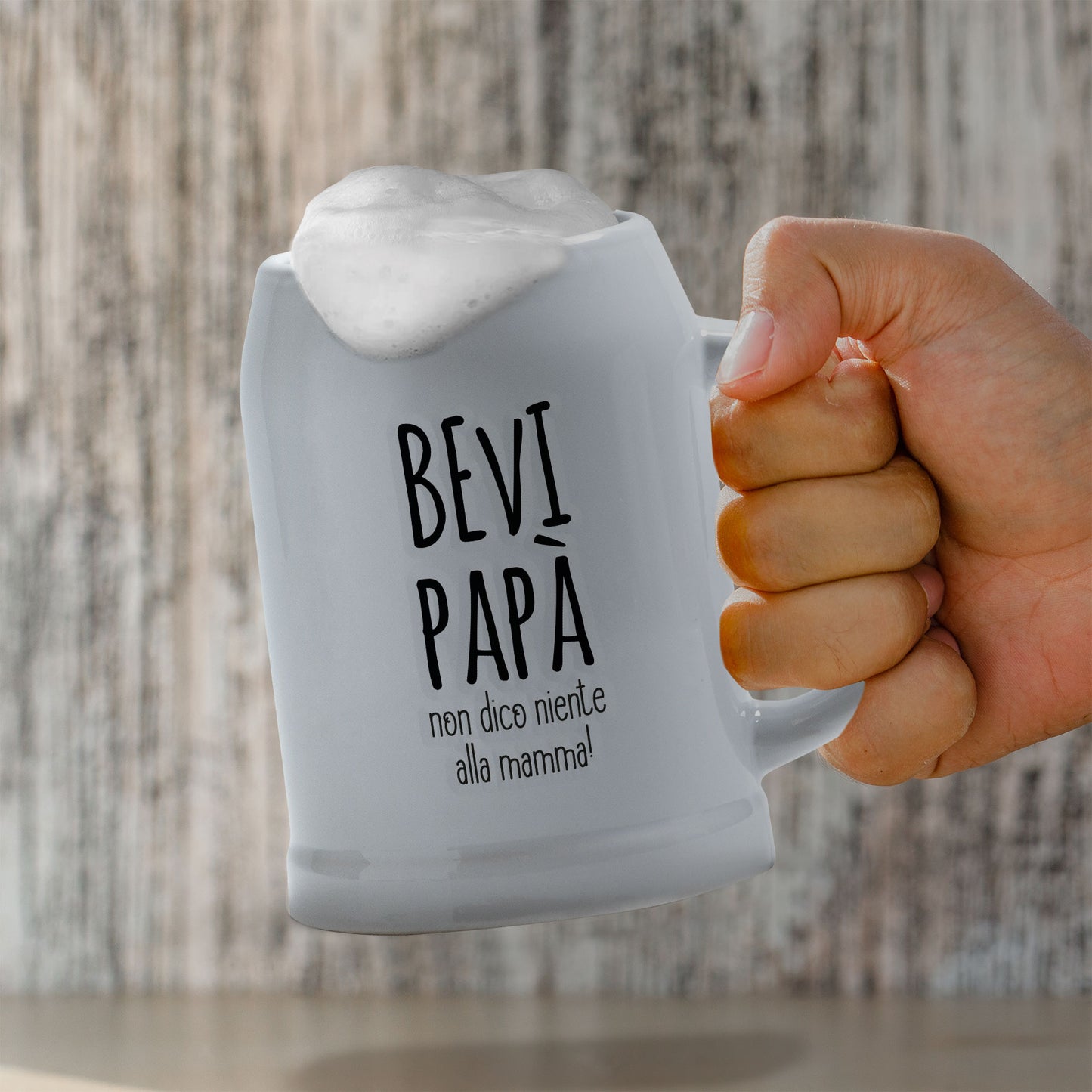 Bevi papà non dico niente alla mamma  - Caraffa in ceramica