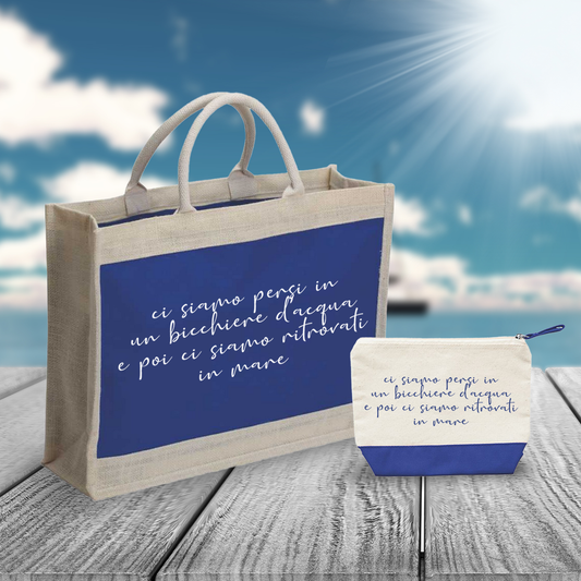 Ci siamo ritrovati in mare - Combo: Borsa mare + Pochette