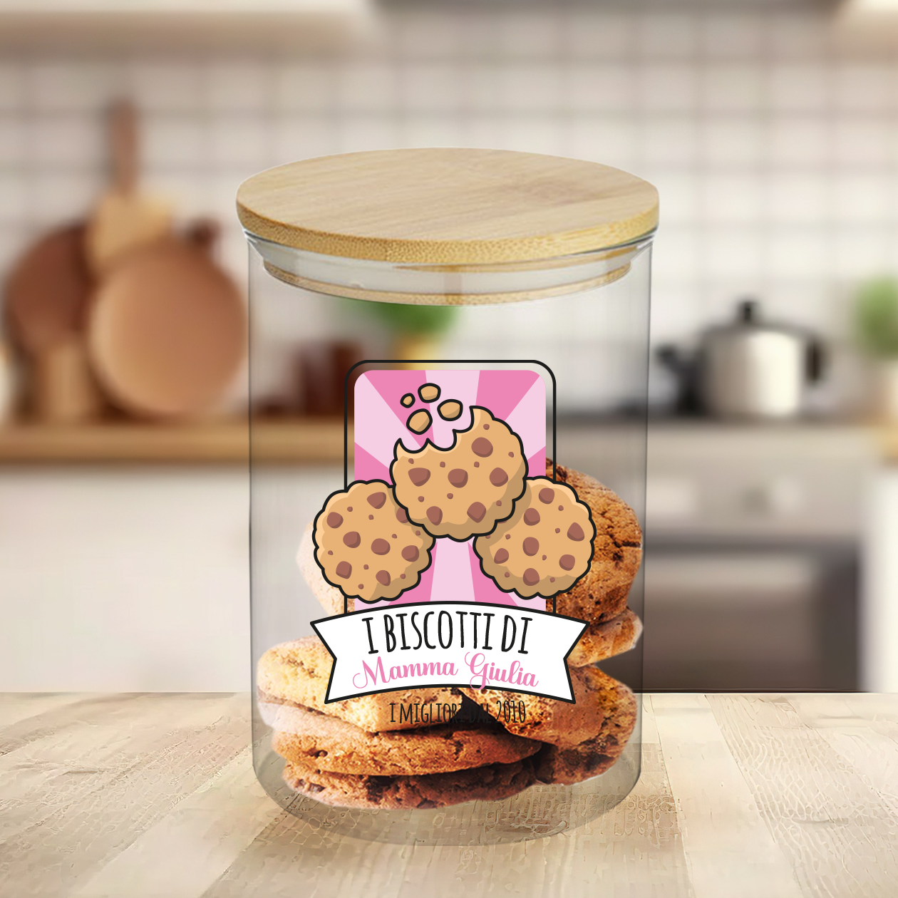 I biscotti di - Barattolo personalizzato con nome