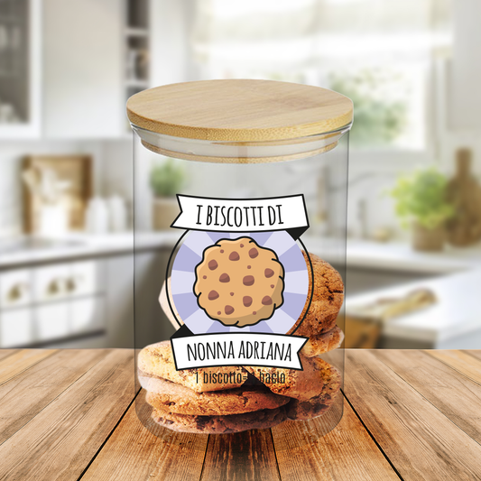 I biscotti - Barattolo personalizzato con nome