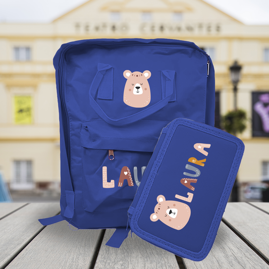 Teddy - Zaino + Astuccio - personalizzati con nome