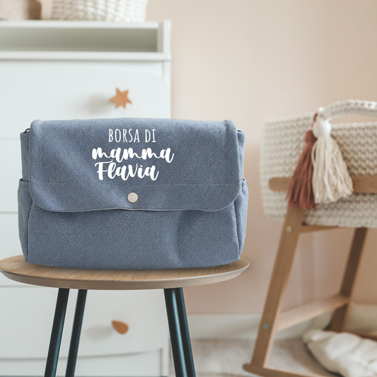 Borsa di mamma - Borsa Fasciatoio per Neonato personalizzata con nome