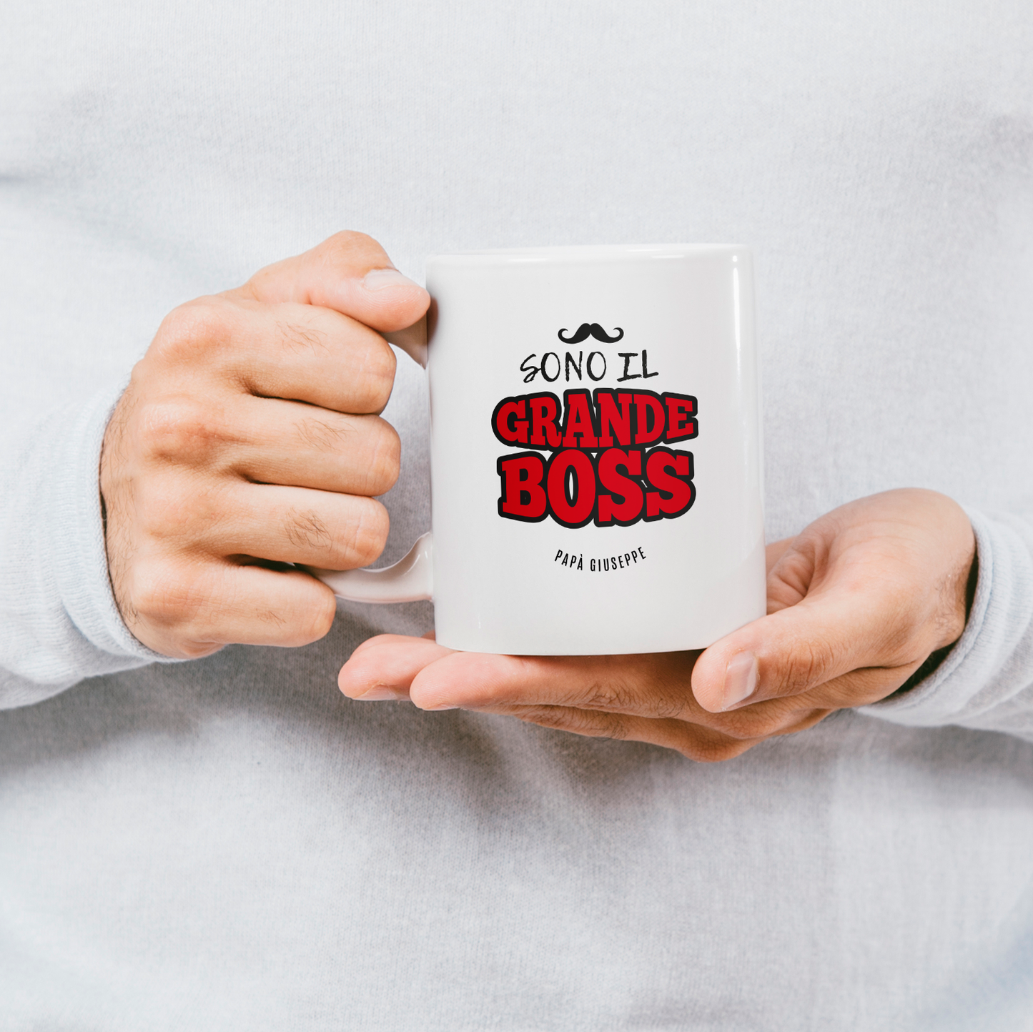 Sono il grande boss - Tazza mug - personalizzata con nome