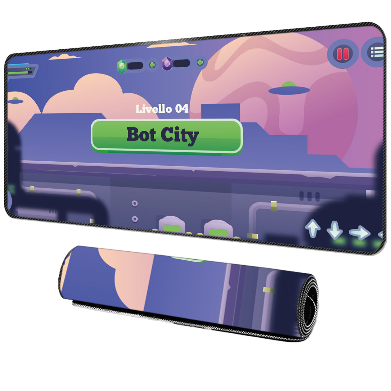 Bot City - Tappetino per mouse da gaming