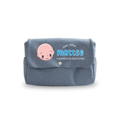 Questa è la mia borsa - Borsa Fasciatoio per Neonato personalizzata con nome