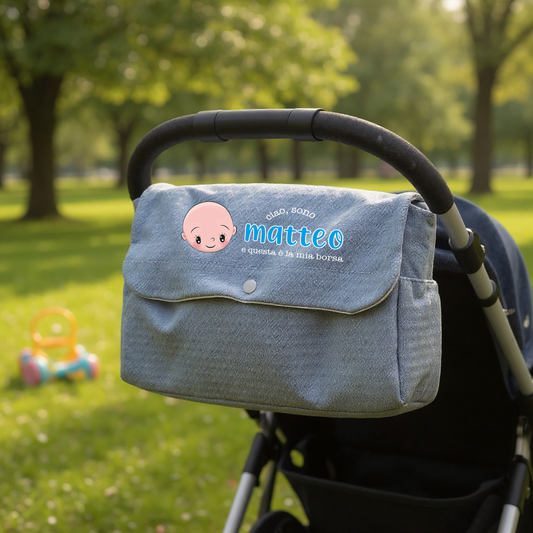 Questa è la mia borsa - Borsa Fasciatoio per Neonato personalizzata con nome