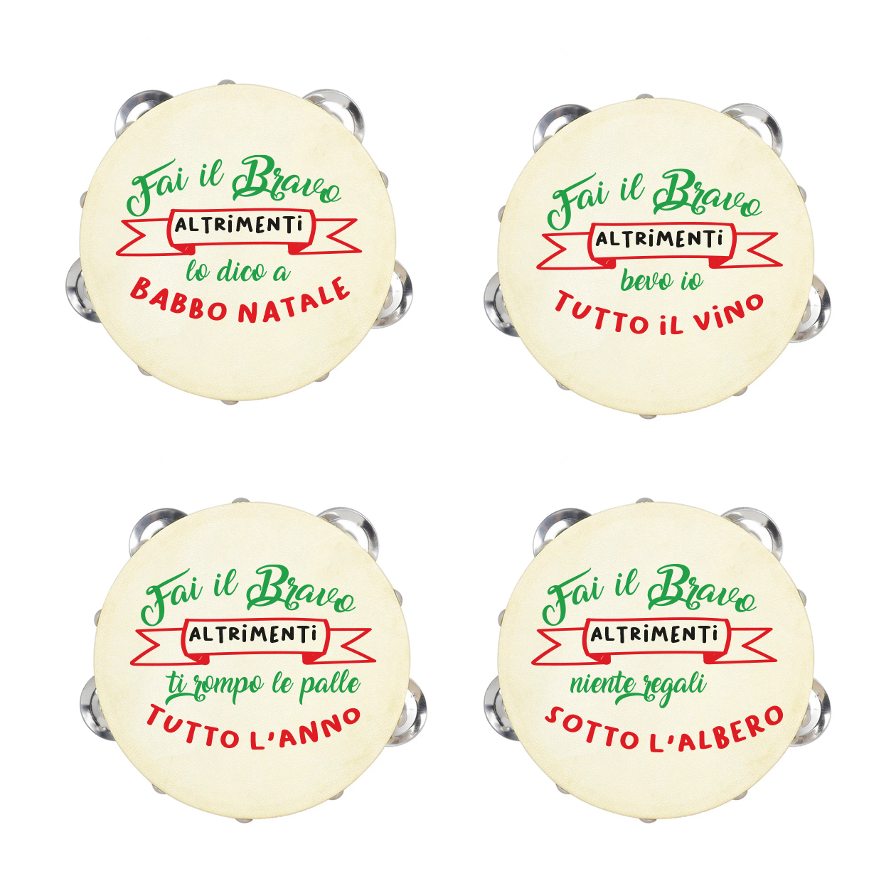 Fai il bravo - Set da 10 Tamburelli